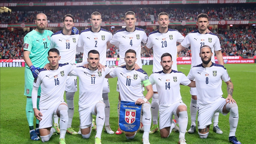 team photo for Serbia